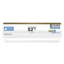 Voltas 185V Vertis Smart Elite Gold 1.5 ton 5 star inverter Split AC|5-IN-1 Adjustable mode|Energy Efficient|Wifi Enabled|High ambient Cooling-cools even at 52°C|Anti dust filter|Copper Coil|White